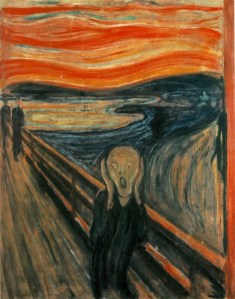 “The Scream” by artist Edvard Munch (Norwegian: Skrik) 1893