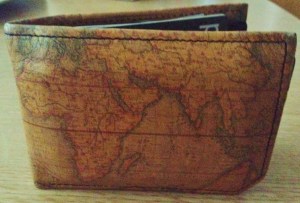 The very cool wallet back where it belongs with my kid!