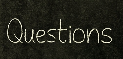 questions chalkboard