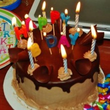birthday cake & candles