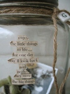Enjoy the Little Things Jar