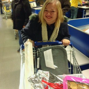 Me celebrating at IKEA