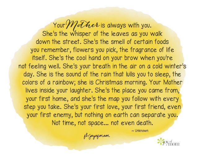 Your Mother Is Always With You